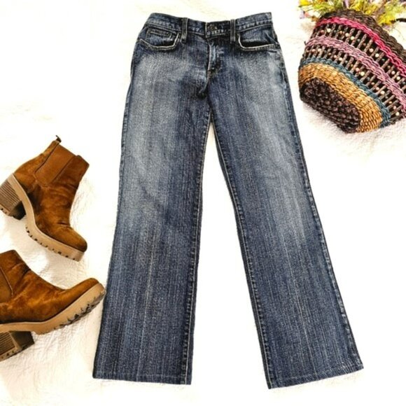 Guess Women's Jeans Size 29 Blue Denim Straight Leg Stretch Classic Casual - Picture 15 of 16